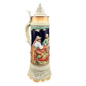 House Of Global Art West Germany Musical Traditional Handcrafted 16" Stein 3D